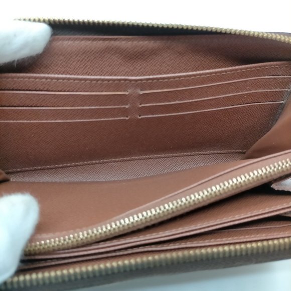 100% Authentic Louis Vuitton Zippy Wallet Browns Monogram - Picture 6 of 10